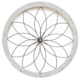 Stratton Home Modern Metal And Mdf And Wood Wall Decor With White Finish S09601
