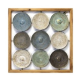Stratton Home Decor Wood Frame And Metal Plates Wall Art S21013