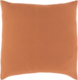 Surya Dawson Linen Euro Sham With Burnt Orange Finish DAW2003-ES