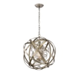 Warehouse of Tiffany 1-Light Crystal Orb Cage Chandelier HM234/1SG