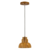 Yosemite One Light Pendant With Natural Finish WD03117