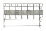 Sparkling Metal Wall Shelf with Hook