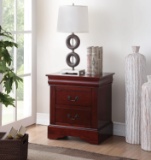 Acme Nightstand in Cherry Finish 19523