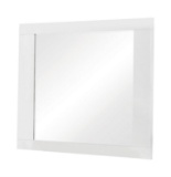 Coaster Mirror In High Gloss White Finish 203504