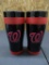 Washington Nationals Metal Black Tumblers NEW MLB Licensed Box 150