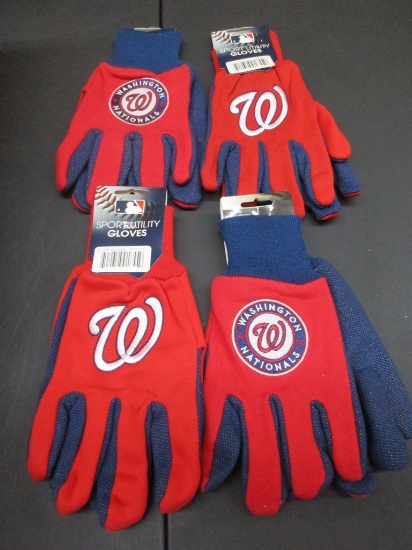 Washington Nationals Two Tone Utility Gloves MLB Licensed Box 134