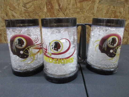 Washington Redskins 2 sided Freezer Mugs NEW NFL Licensed Box147