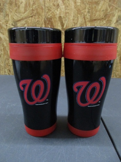 Washington Nationals Metal Black Tumblers NEW MLB Licensed Box 150