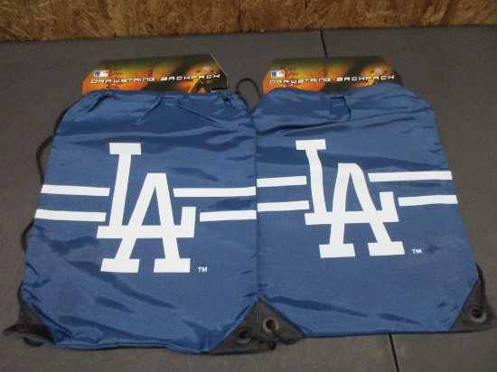 LA Dodgers Drawstring Backpack / Bag NEW MLB Licensed Box 151