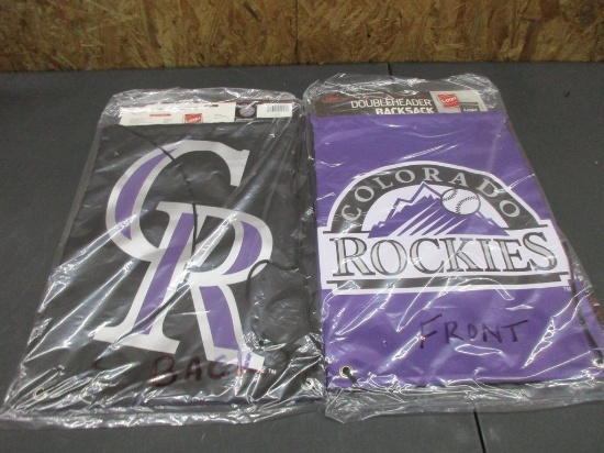 Colorado Rockies 2 Sided Double Header Back Sack MLB Licensed Box155