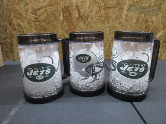 New York Jets 2 Sided Freezer Mugs NEW NFL Licensed Box157