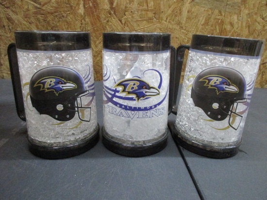Baltimore Ravens 2 Sided Freezer Mugs NEW NFL Licensed Box160
