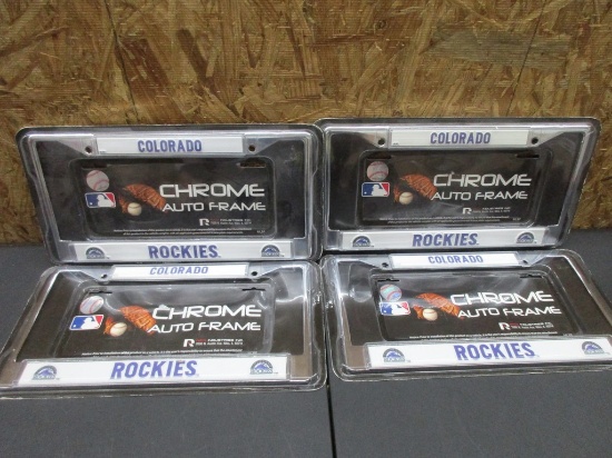 (15) Colorado Rockies Metal License Plate Frames MLB Licensed Box 166