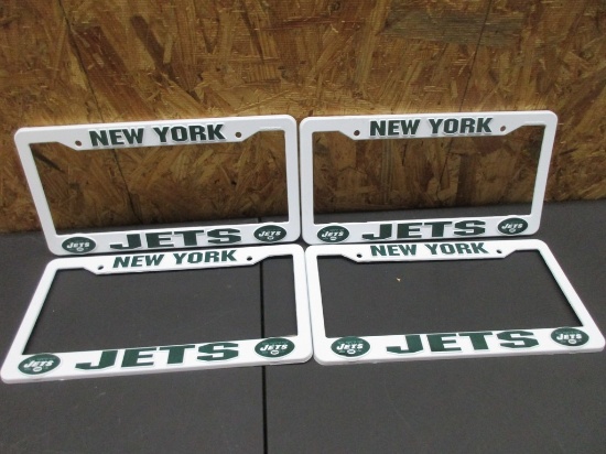 New York Jets NFL Plastic License plate Frames Brand New Box 179