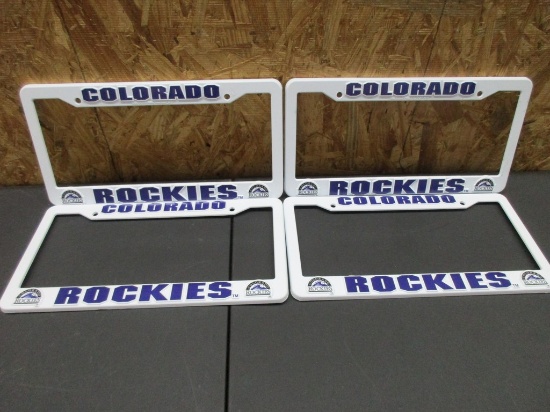 Colorado Rockies MLB Plastic License Plate Frames Brand New Box 180