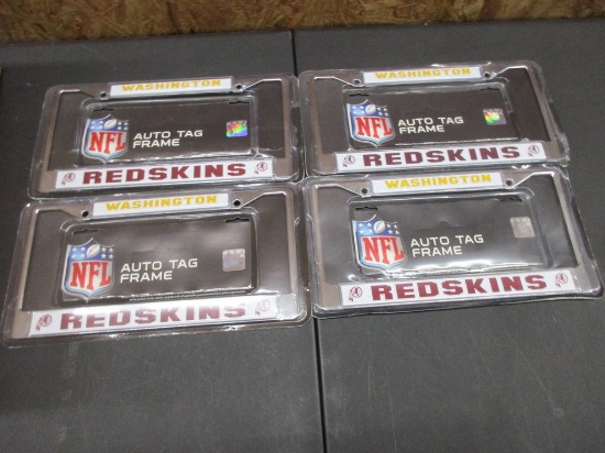 Washington Redskins NFL metal licens plate frames NEW Box 185
