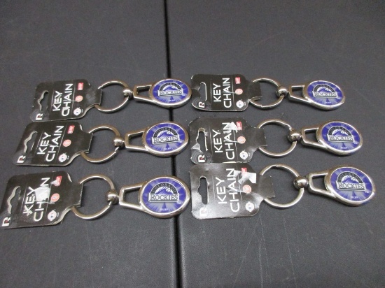Colorado Rockies MLB Oval Keychain NEW Box 186