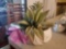 Marble Planter with Artificial Arrangement