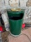 Outdoor Metal Trash Can with Ashtray