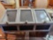 Triple Storage Unit with Chalk Board Front