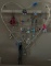 Heart Shaped Wall Mount Earring Rack with Contents