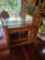 Rolling Portable Wood Bar with (2) Barstools