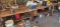 15' Electrified Work Table with (2) Vises and Bench Drill