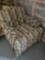 Upholstered Occasional Chair with Matching Ottoman
