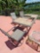 Outdoor Tile Table with (4) Chairs (missing pieces)