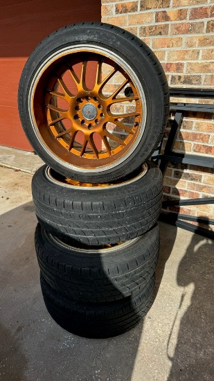 (4) 215/45R17 Tires with Alloy Rims