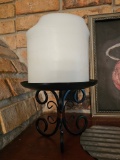 Metal Candle Holders with Candles