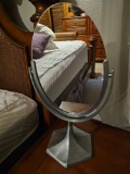 Makeup Mirror and Waste Basket