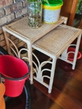 Set of (3) Weaved Nested Tables