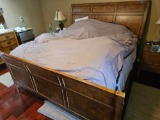 Complete Bedroom Suite - Includes King Size Bed with Mattress, (2) Nightstands, Dresser with Mirror,
