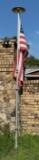American Flag and Pole (in concrete)