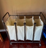 (4) Basket Rolling Hamper