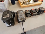 Batteries and Chargers Lot
