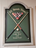 Framed Pool Room Wall Decor