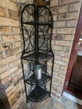 Four Tier Corner Metal Shelving Unit