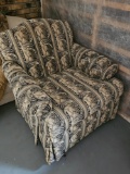 Upholstered Occasional Chair with Matching Ottoman