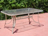 Outdoor Table with Matching Side Table