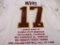 Charlie Ward of the Florida State signed autographed football jersey PSA Sticker 207