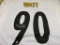 TJ Watt of the Pittsburgh Steelers signed autographed football jersey PAAS COA 175