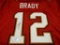 Tom Brady of the Tampa Bay Buccaneers signed autographed football jersey PAAS COA 264