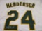 Rickey Henderson of the Oakland A's signed autographed baseball jersey PAAS COA 036