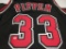 Scottie Pippen of the Chicago Bulls signed autographed basketball jersey PAAS COA 225