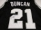 Tim Duncan of the San Antonio Spurs signed autographed basketball jersey PAAS COA 641