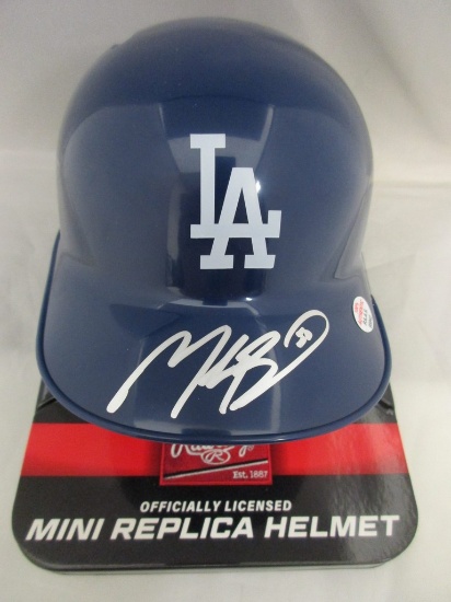 Mookie Betts of the La Dodgers signed autographed mini batting helmet PAAS COA 942