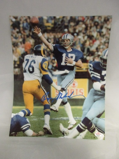 Roger Staubach of the Dallas Cowboys signed autographed 8x10 photo PAAS COA 016