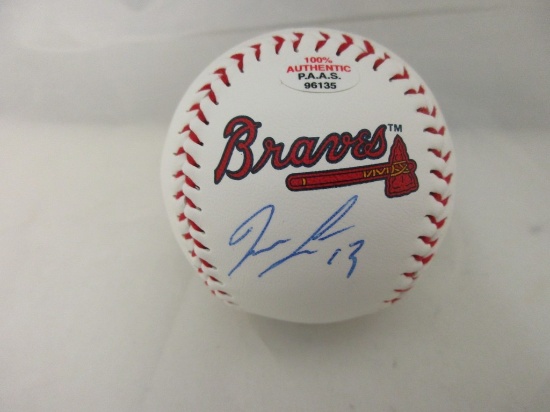 Ronald Acuna Jr of the Atlanta Braves signed autographed logo baseball PAAS COA COA 135
